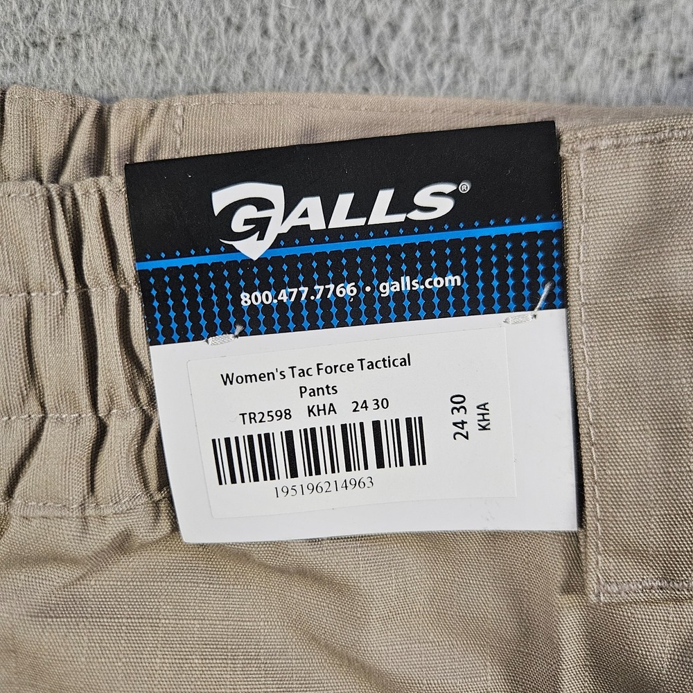 NEW GALLS Tac Force Tactical Pants Women Khaki Size 24‎ Inseam 30